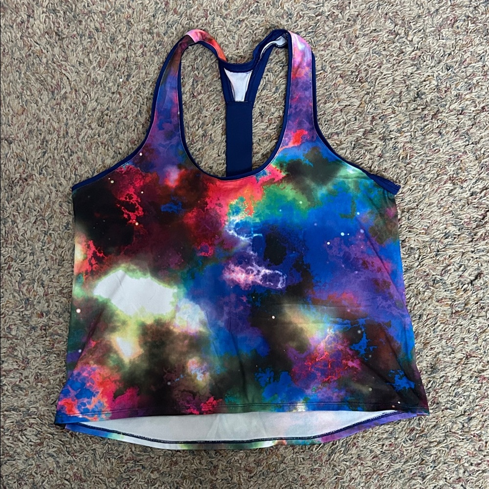 SO Women's Colorful Galaxy Tank Top